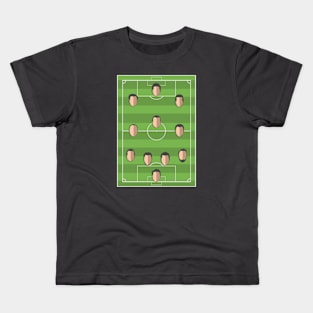 Football Formation 4-3-3 Kids T-Shirt